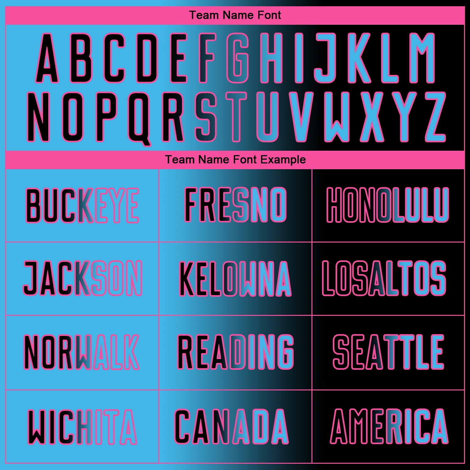 Custom Black Sky Blue-Pink Sublimation Gradient Fashion Soccer Uniform Jersey