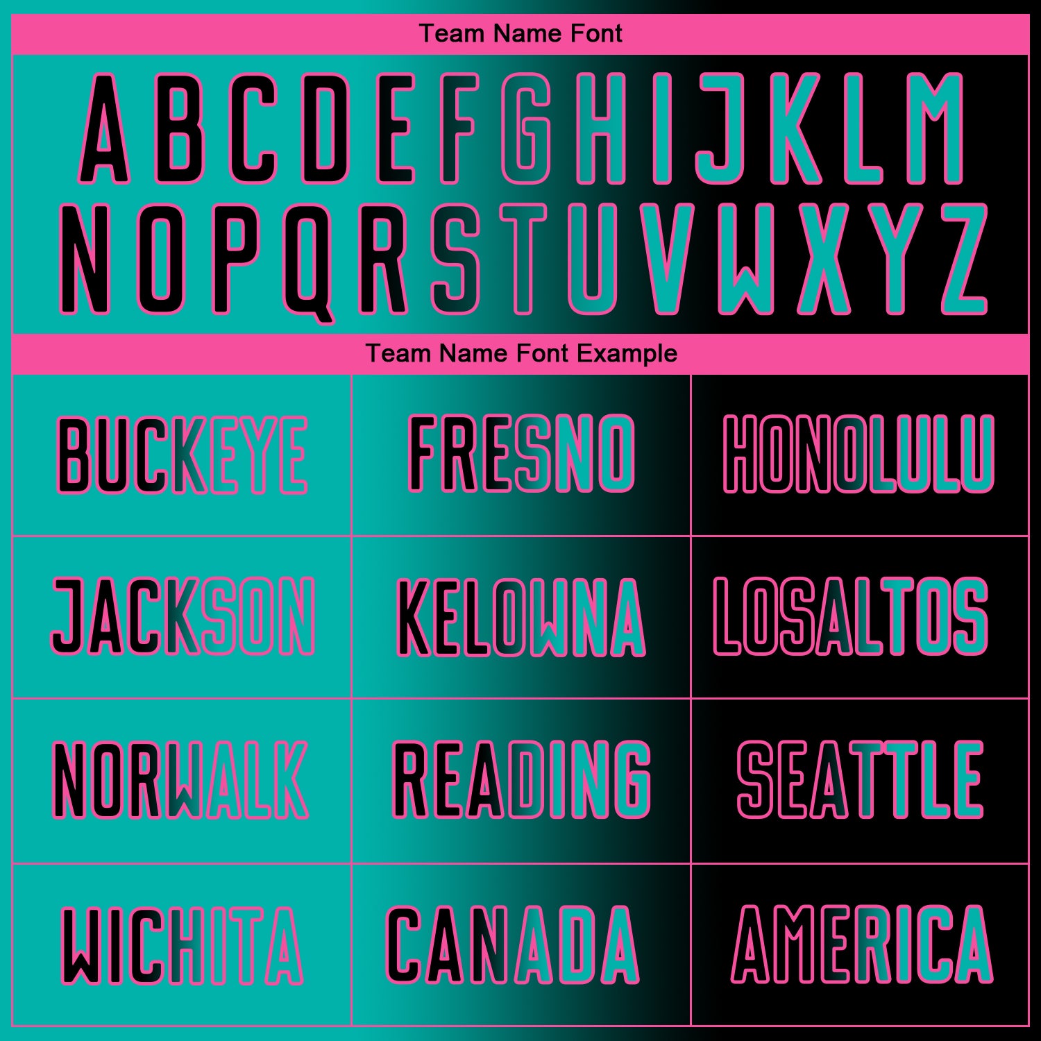 Custom Black Aqua-Pink Sublimation Gradient Fashion Soccer Uniform Jersey