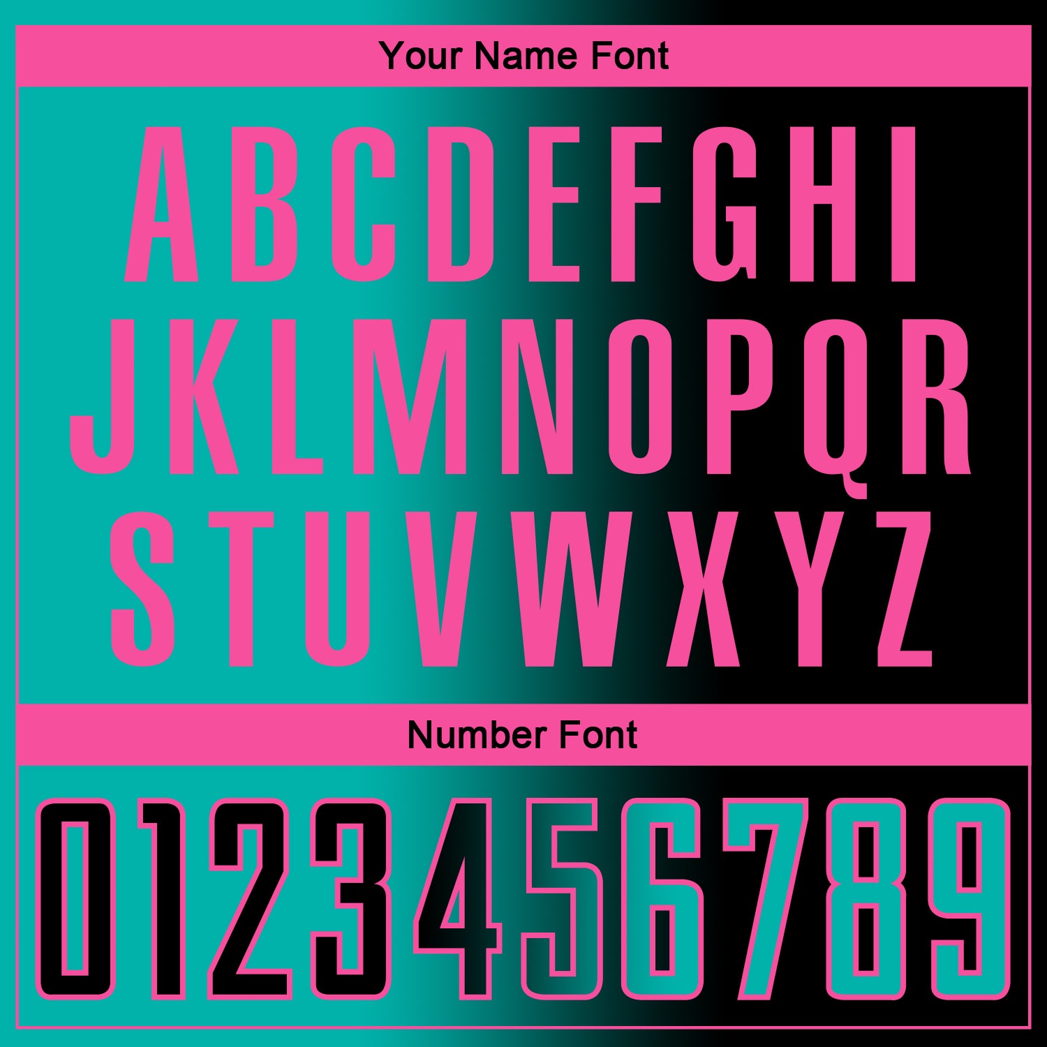 Custom Black Aqua-Pink Sublimation Gradient Fashion Soccer Uniform Jersey