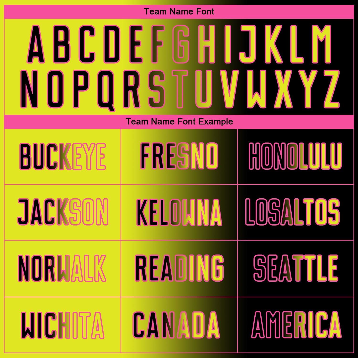 Custom Black Neon Yellow-Pink Sublimation Gradient Fashion Soccer Uniform Jersey