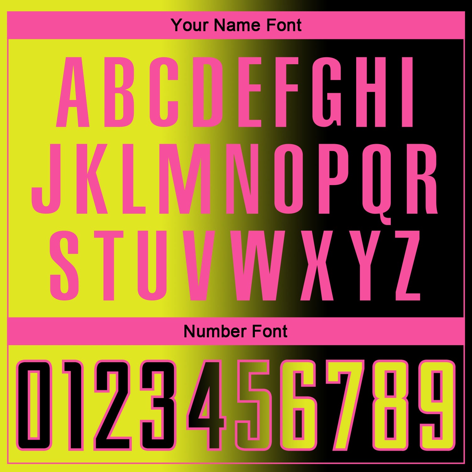 Custom Black Neon Yellow-Pink Sublimation Gradient Fashion Soccer Uniform Jersey