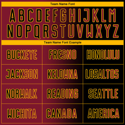 Custom Black Crimson-Gold Sublimation Gradient Fashion Soccer Uniform Jersey