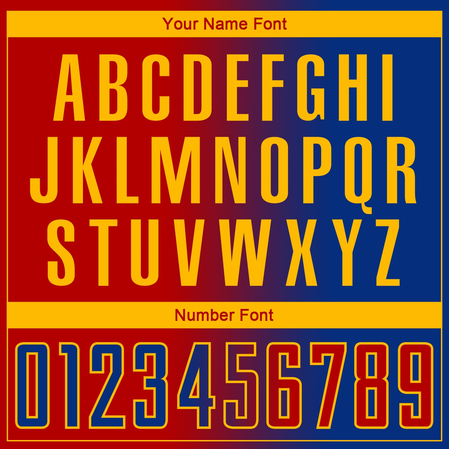 Custom Royal Red-Gold Sublimation Gradient Fashion Soccer Uniform Jersey