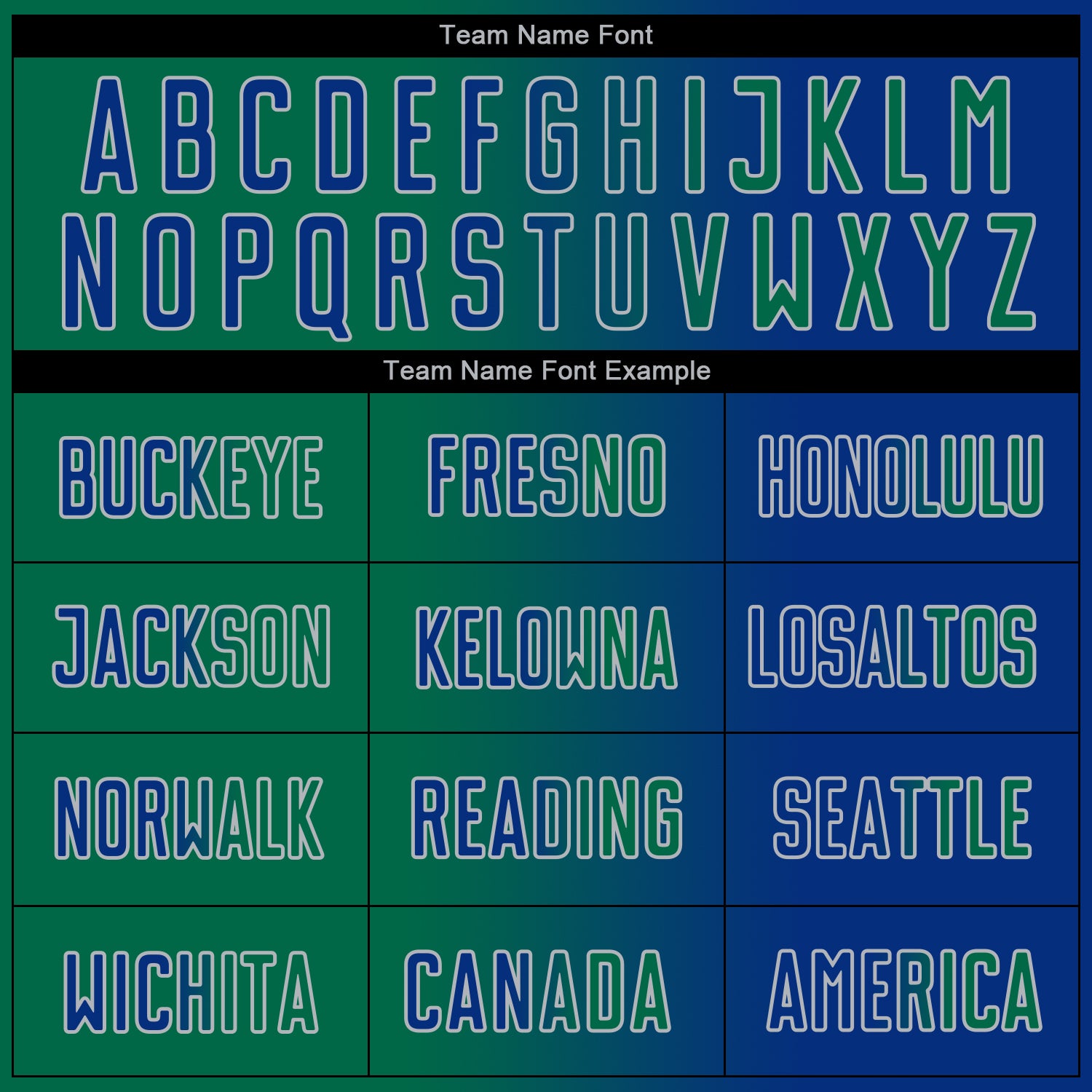 Custom Royal Kelly Green-Gray Sublimation Gradient Fashion Soccer Uniform Jersey