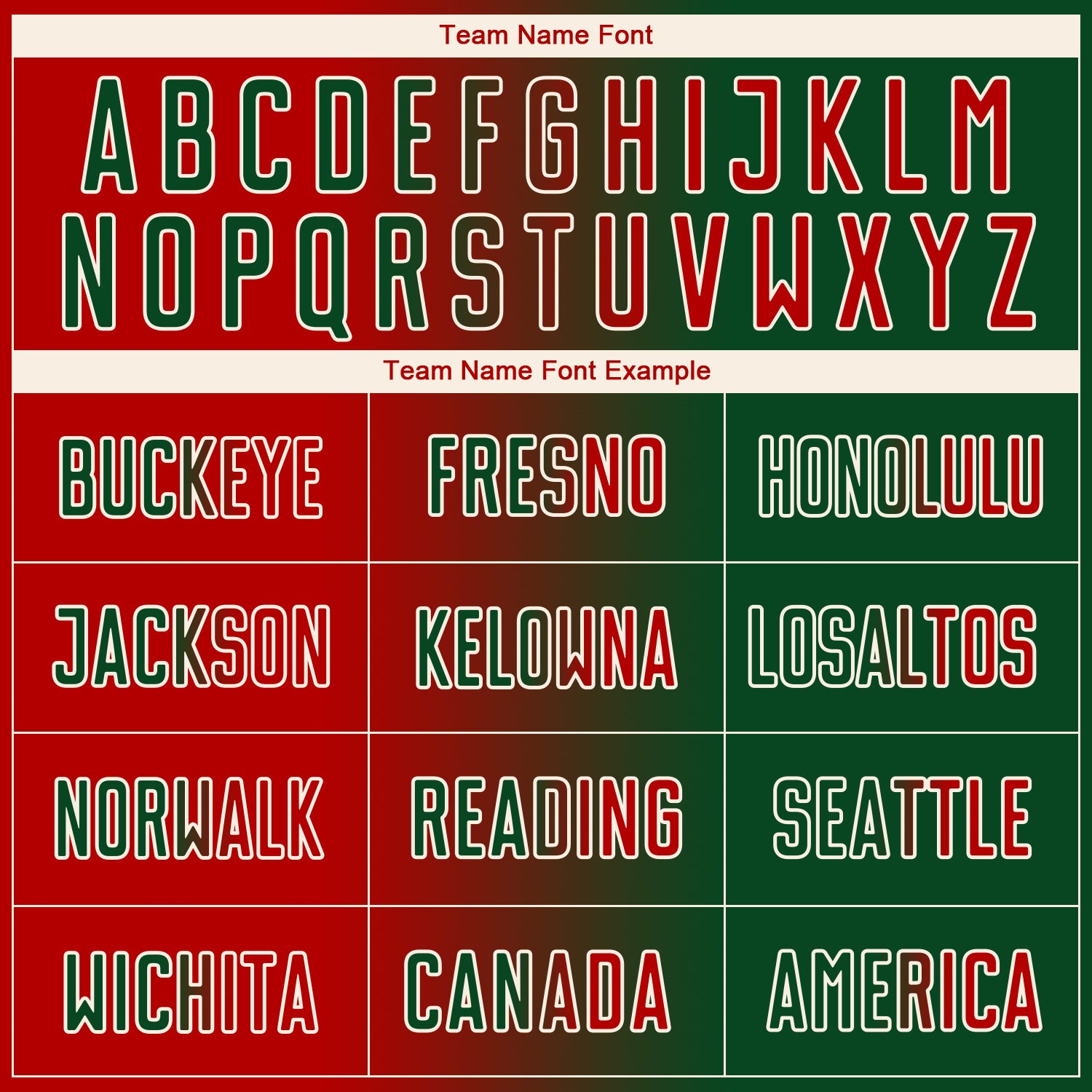 Custom Green Red-Cream Sublimation Gradient Fashion Soccer Uniform Jersey