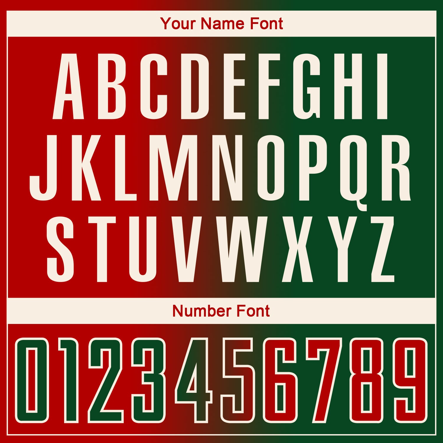 Custom Green Red-Cream Sublimation Gradient Fashion Soccer Uniform Jersey