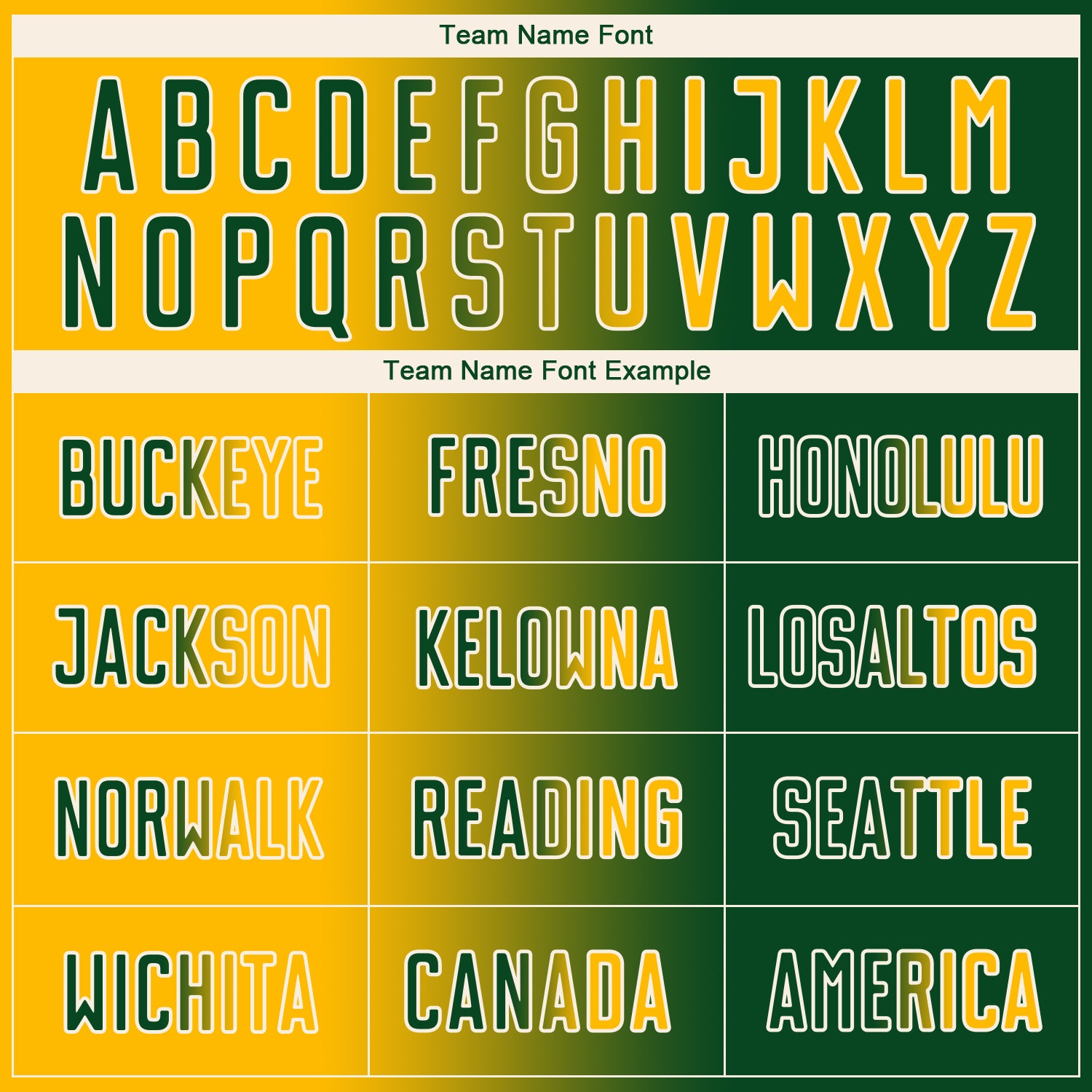 Custom Green Gold-Cream Sublimation Gradient Fashion Soccer Uniform Jersey