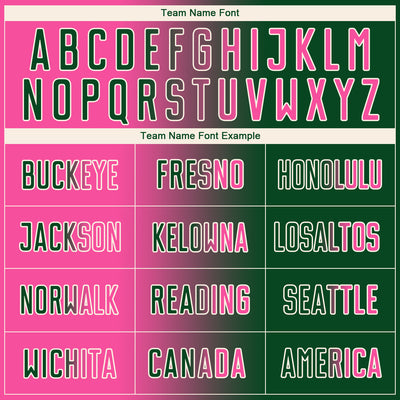 Custom Green Pink-Cream Sublimation Gradient Fashion Soccer Uniform Jersey