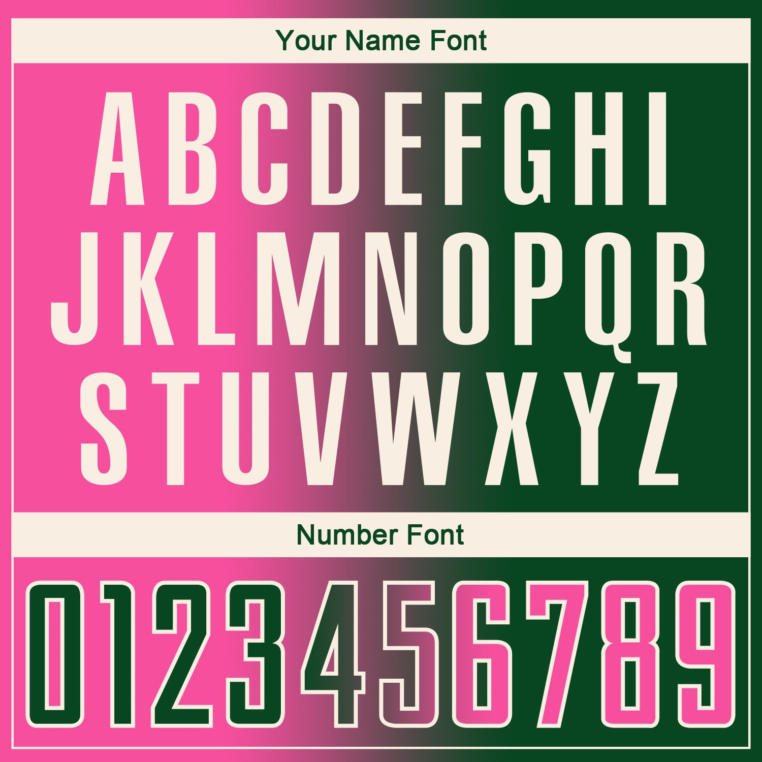 Custom Green Pink-Cream Sublimation Gradient Fashion Soccer Uniform Jersey