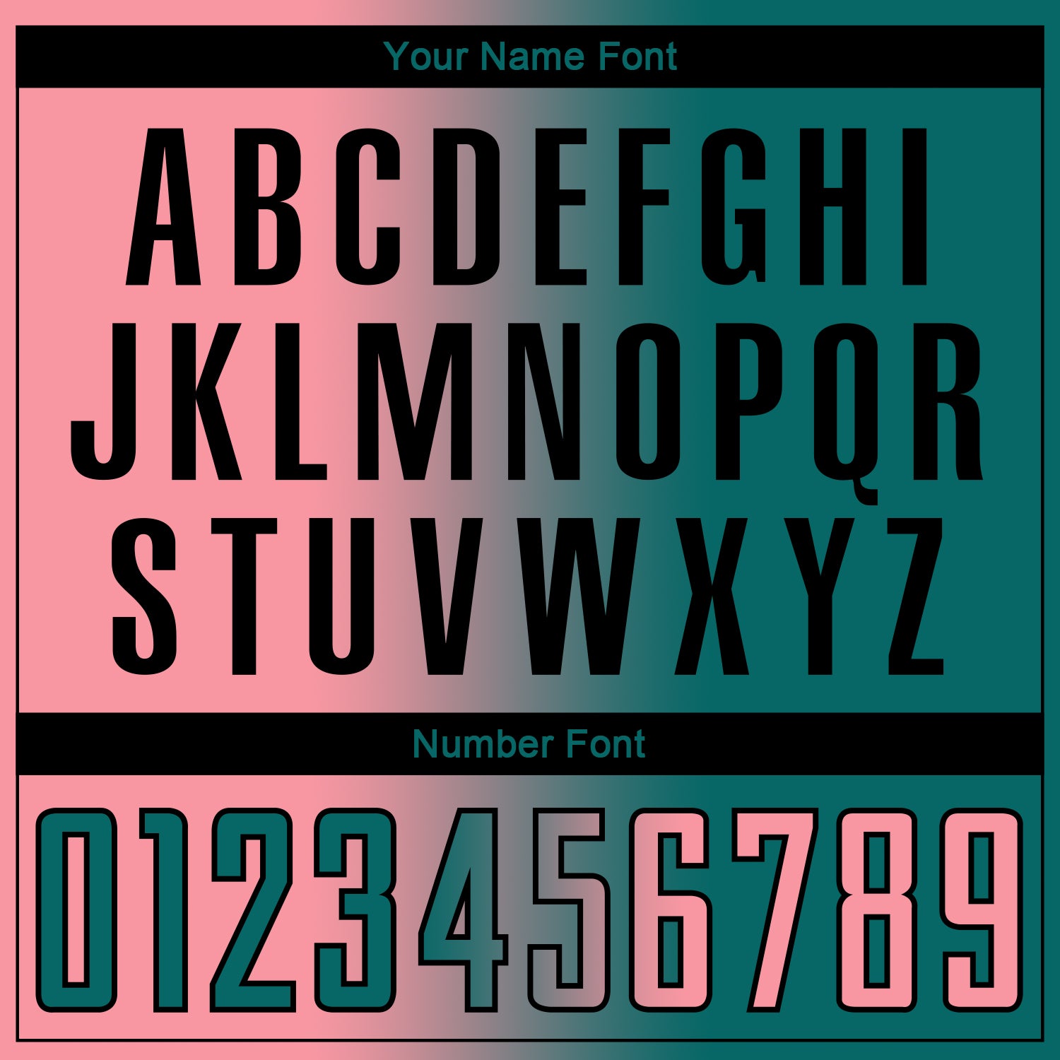 Custom Teal Medium Pink-Black Sublimation Gradient Fashion Soccer Uniform Jersey