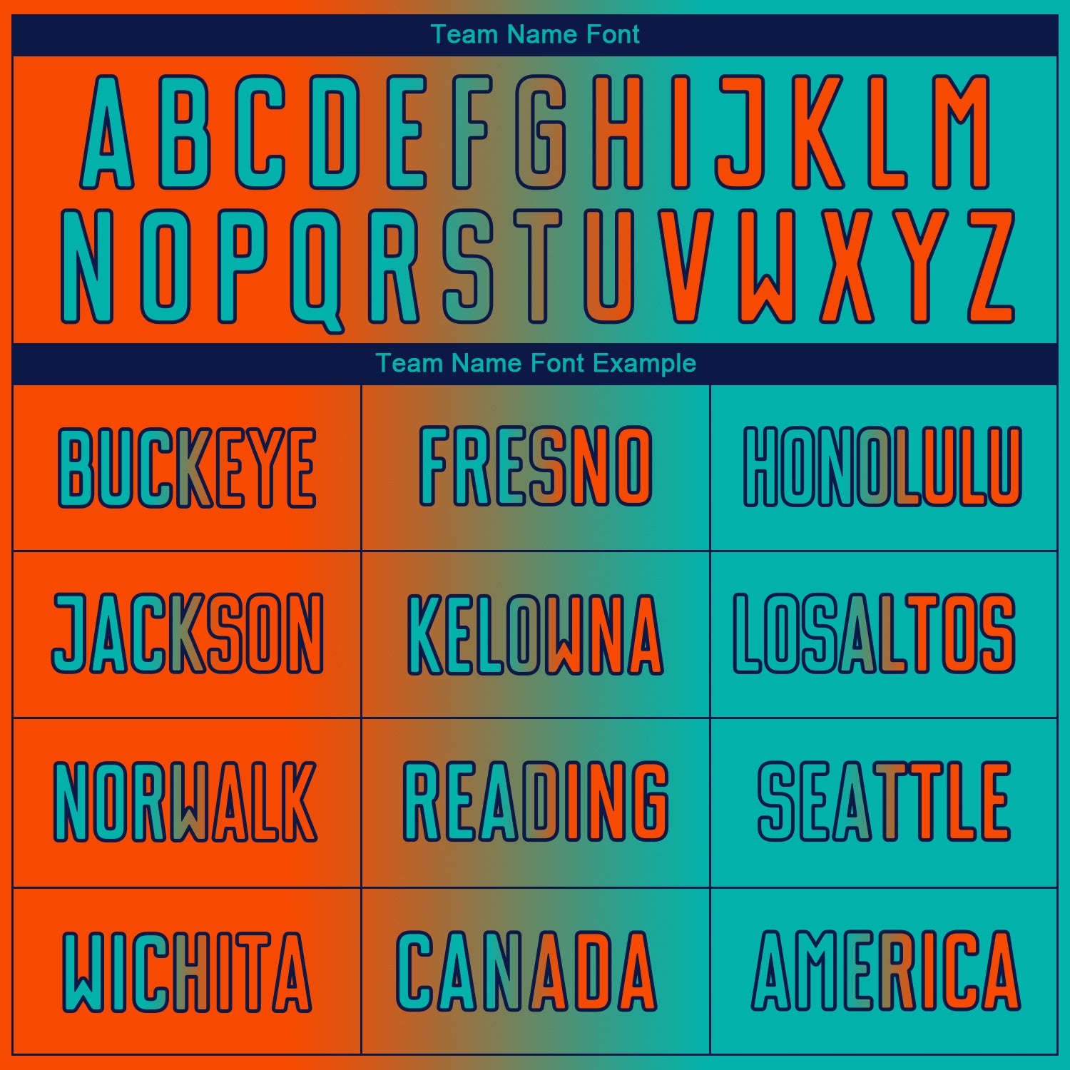 Custom Aqua Orange-Navy Sublimation Gradient Fashion Soccer Uniform Jersey