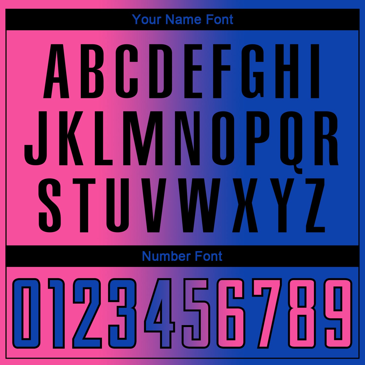 Custom Thunder Blue Pink-Black Sublimation Gradient Fashion Soccer Uniform Jersey