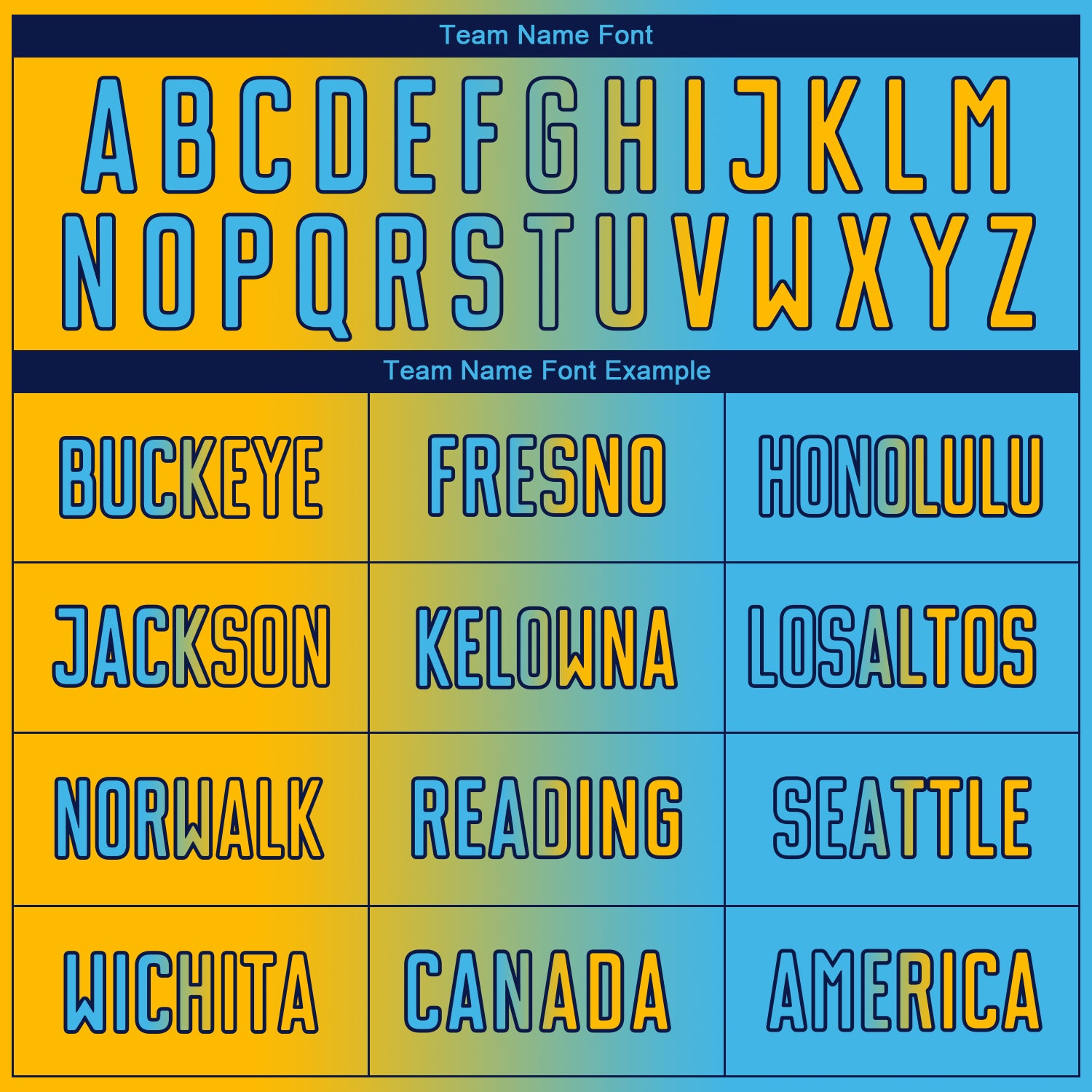 Custom Sky Blue Gold-Black Sublimation Gradient Fashion Soccer Uniform Jersey