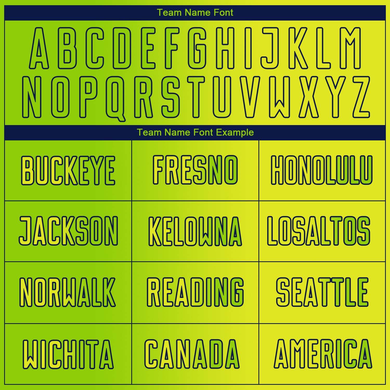 Custom Neon Yellow Neon Green-Navy Sublimation Gradient Fashion Soccer Uniform Jersey