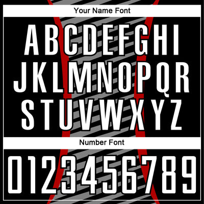 Custom Red White-Black Stripe Line Sublimation Soccer Uniform Jersey