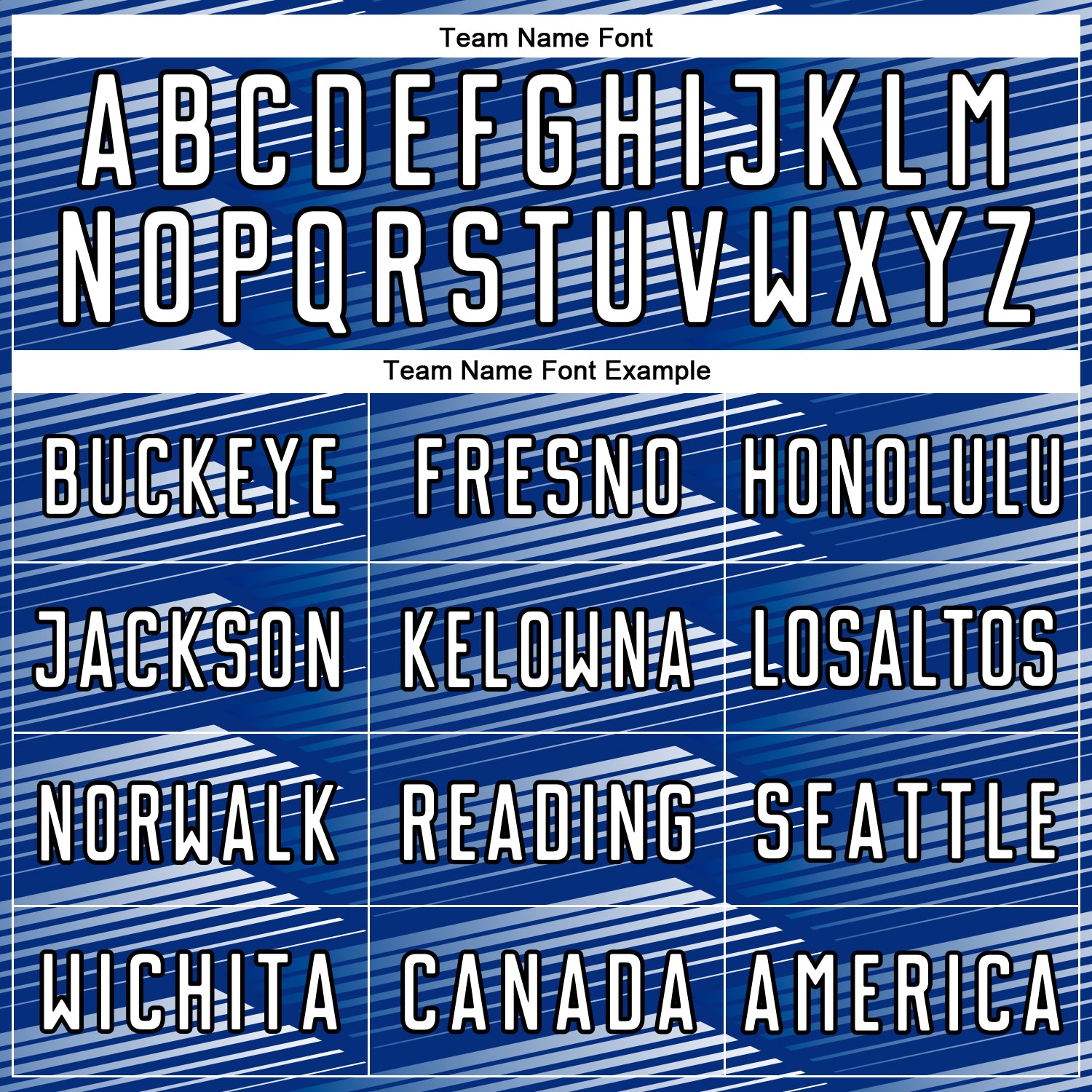 Custom Royal White-Black Stripe Line Sublimation Soccer Uniform Jersey