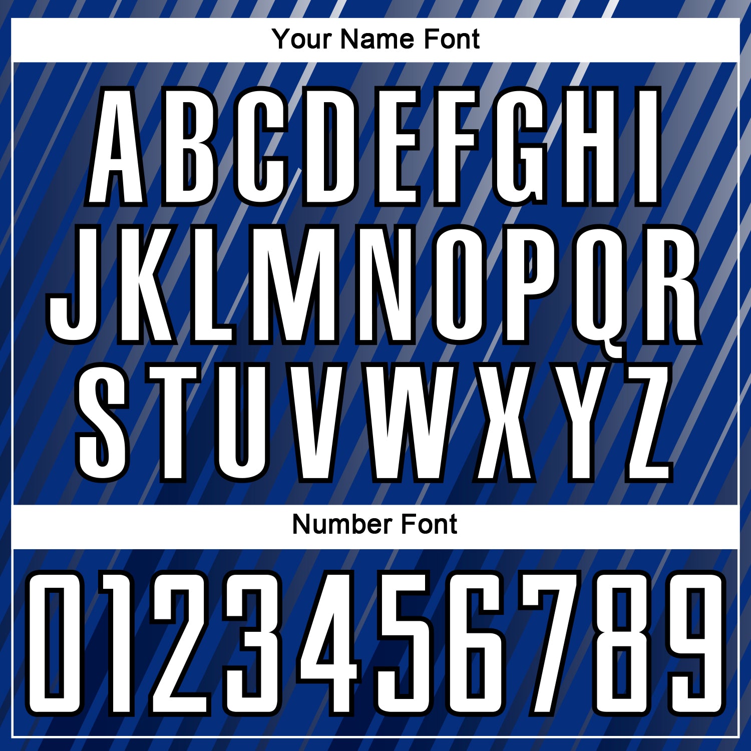 Custom Royal White-Black Stripe Line Sublimation Soccer Uniform Jersey