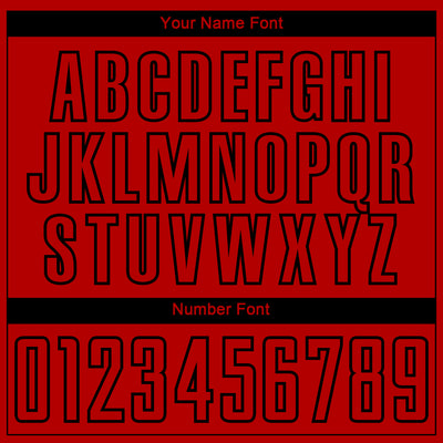 Custom Red Black Gradient Arrow Geometric Shapes Sublimation Soccer Uniform Jersey