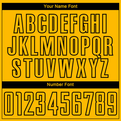 Custom Gold Black Gradient Arrow Geometric Shapes Sublimation Soccer Uniform Jersey