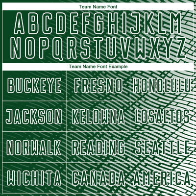 Custom Green White Stripe Line Sublimation Soccer Uniform Jersey