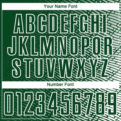 Custom Green White Stripe Line Sublimation Soccer Uniform Jersey