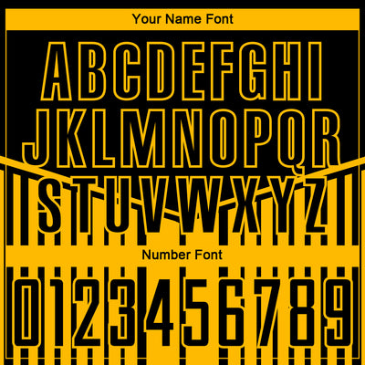 Custom Black Gold Stripe Line Sublimation Soccer Uniform Jersey