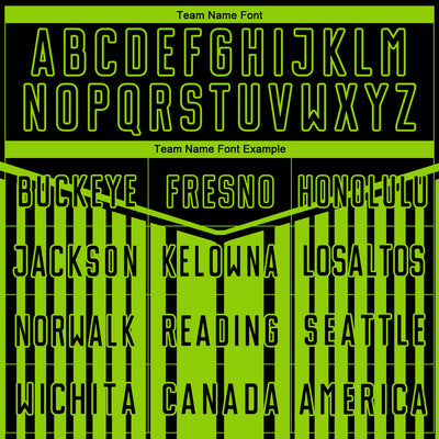 Custom Black Neon Green Stripe Line Sublimation Soccer Uniform Jersey