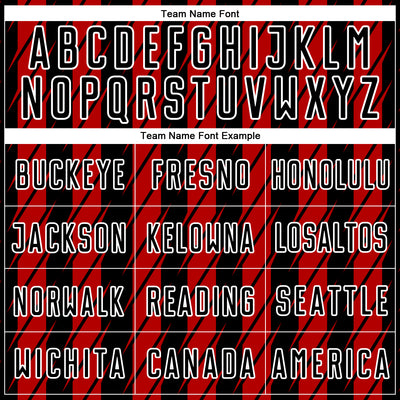 Custom Black Red-White Stripe Line Sublimation Soccer Uniform Jersey