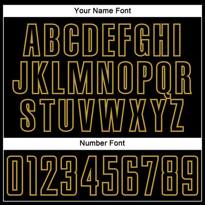 Custom Black Old Gold Splash Sublimation Soccer Uniform Jersey