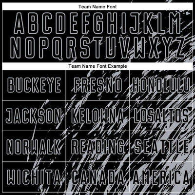 Custom Black Gray Splash Sublimation Soccer Uniform Jersey