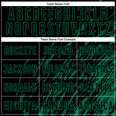 Custom Black Kelly Green Splash Sublimation Soccer Uniform Jersey