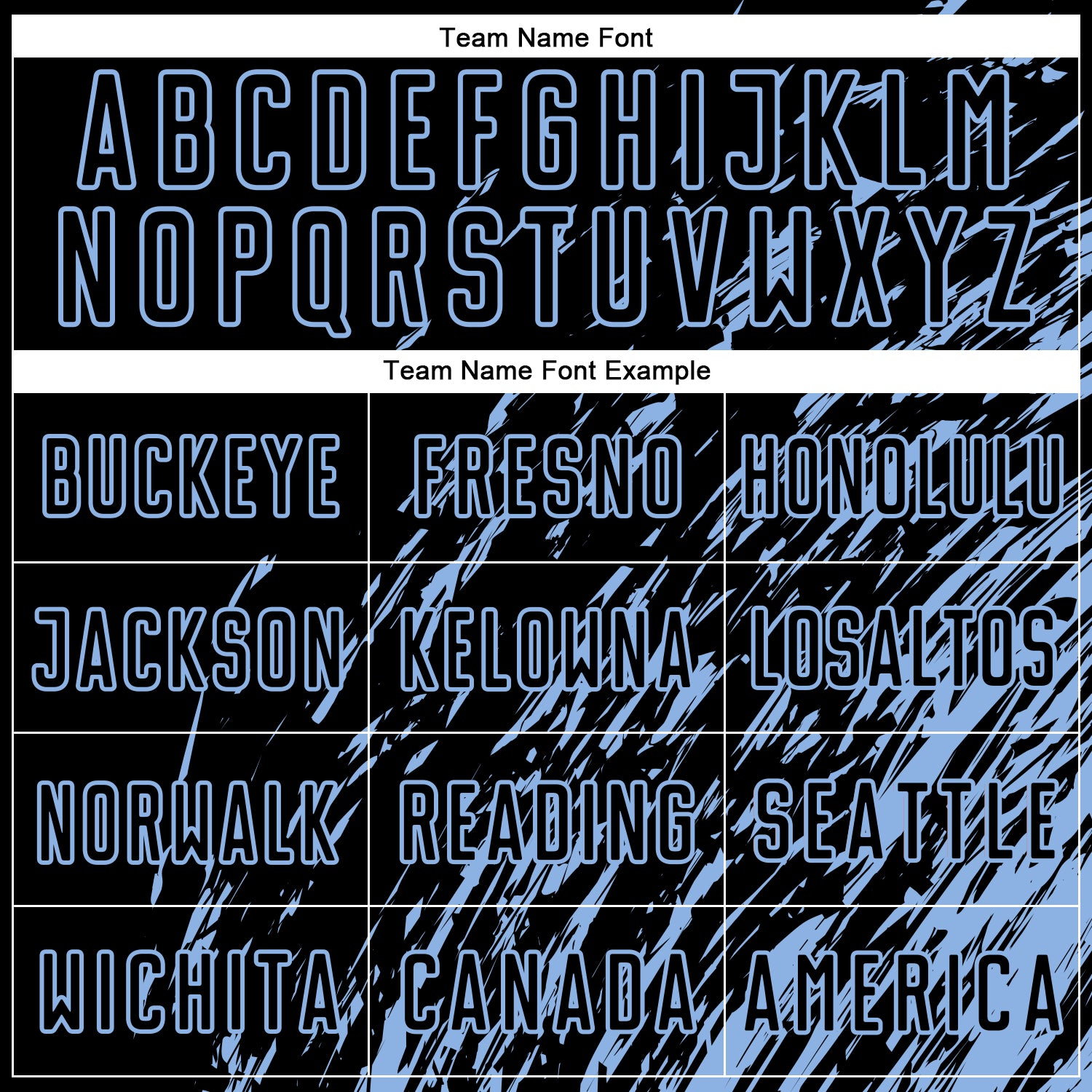 Custom Black Light Blue Splash Sublimation Soccer Uniform Jersey