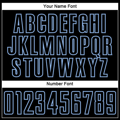 Custom Black Light Blue Splash Sublimation Soccer Uniform Jersey