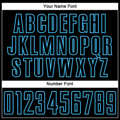 Custom Black Sky Blue Splash Sublimation Soccer Uniform Jersey