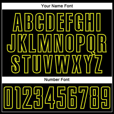 Custom Black Neon Yellow Splash Sublimation Soccer Uniform Jersey