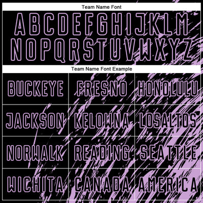 Custom Black Light Purple Splash Sublimation Soccer Uniform Jersey