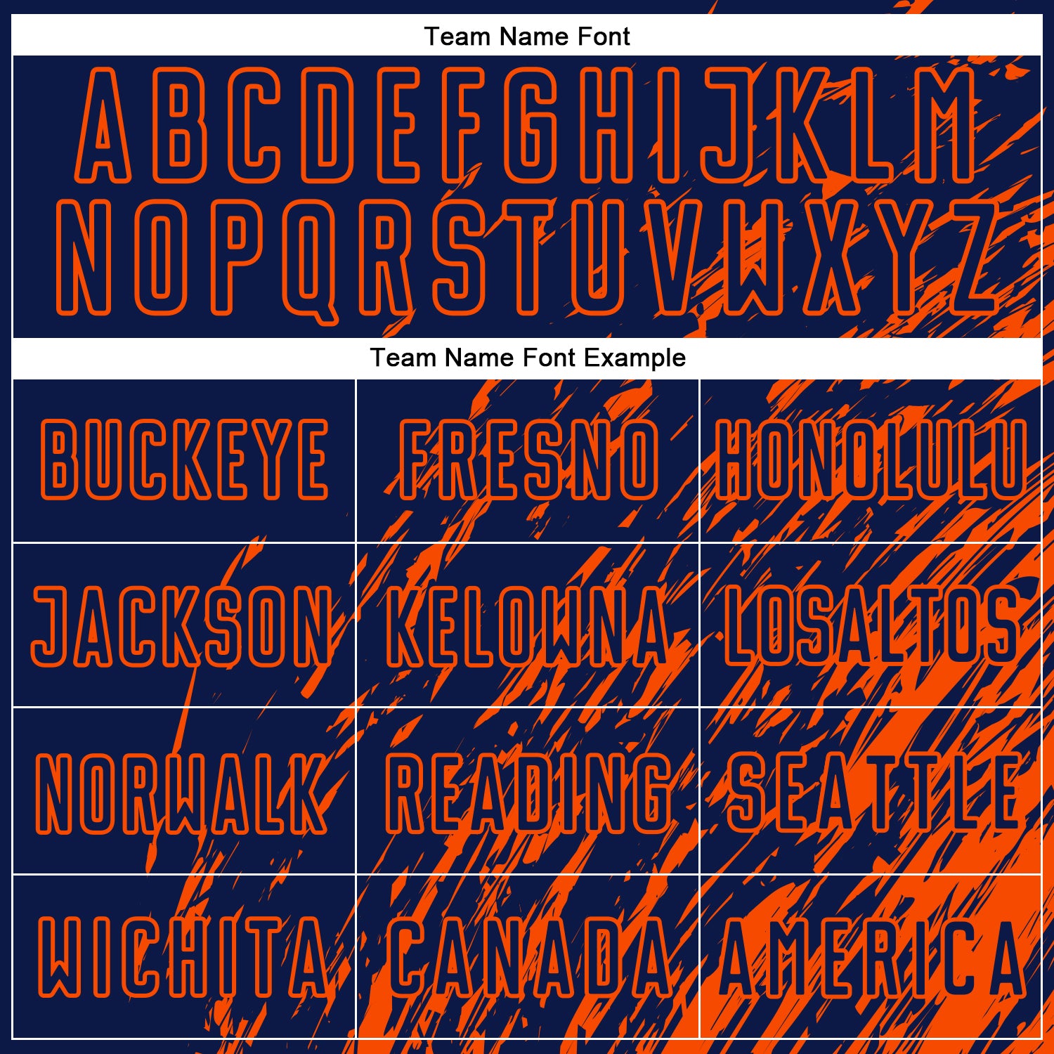 Custom Navy Orange Splash Sublimation Soccer Uniform Jersey