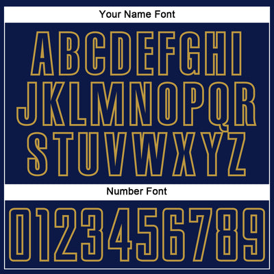 Custom Navy Old Gold Splash Sublimation Soccer Uniform Jersey