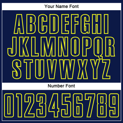 Custom Navy Neon Yellow Splash Sublimation Soccer Uniform Jersey