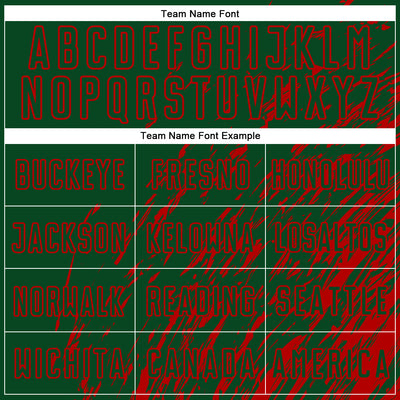 Custom Green Red Splash Sublimation Soccer Uniform Jersey