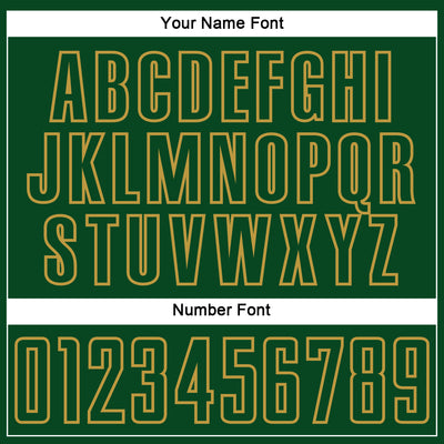 Custom Green Old Gold Splash Sublimation Soccer Uniform Jersey