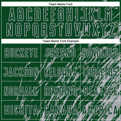 Custom Green Gray Splash Sublimation Soccer Uniform Jersey