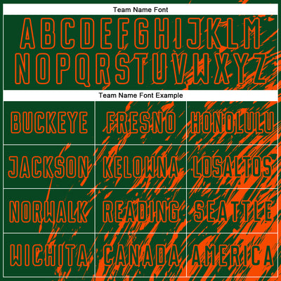 Custom Green Orange Splash Sublimation Soccer Uniform Jersey