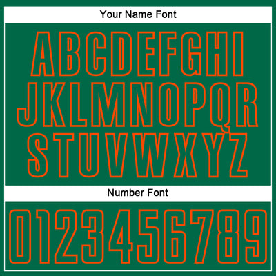 Custom Kelly Green Orange Splash Sublimation Soccer Uniform Jersey