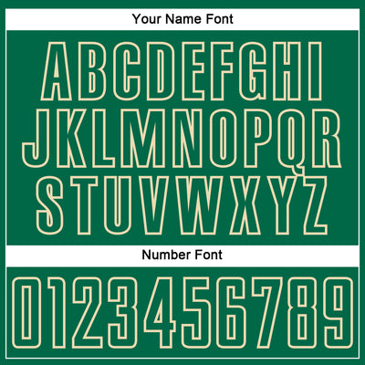 Custom Kelly Green Cream Splash Sublimation Soccer Uniform Jersey