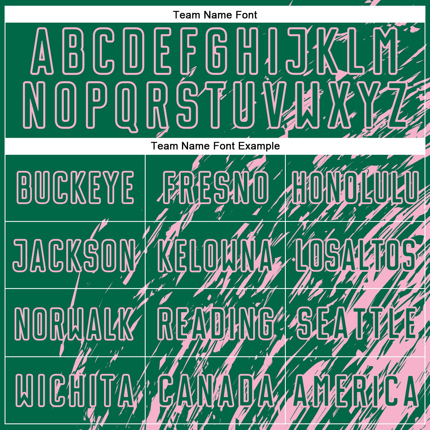 Custom Kelly Green Light Pink Splash Sublimation Soccer Uniform Jersey