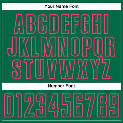 Custom Kelly Green Neon Pink Splash Sublimation Soccer Uniform Jersey