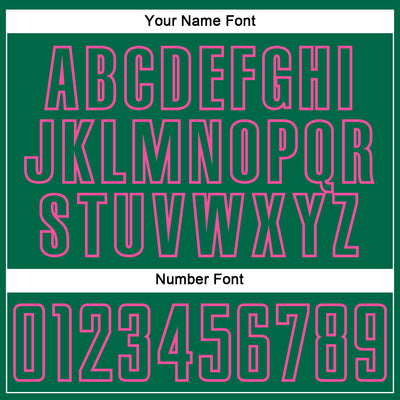 Custom Kelly Green Pink Splash Sublimation Soccer Uniform Jersey