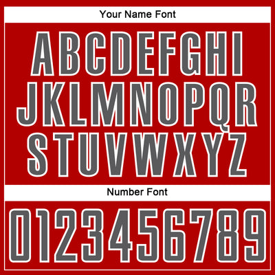 Custom Red Steel Gray-White Splash Sublimation Soccer Uniform Jersey