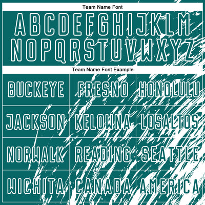 Custom Teal White Splash Sublimation Soccer Uniform Jersey